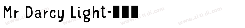 Mr Darcy Light字体转换